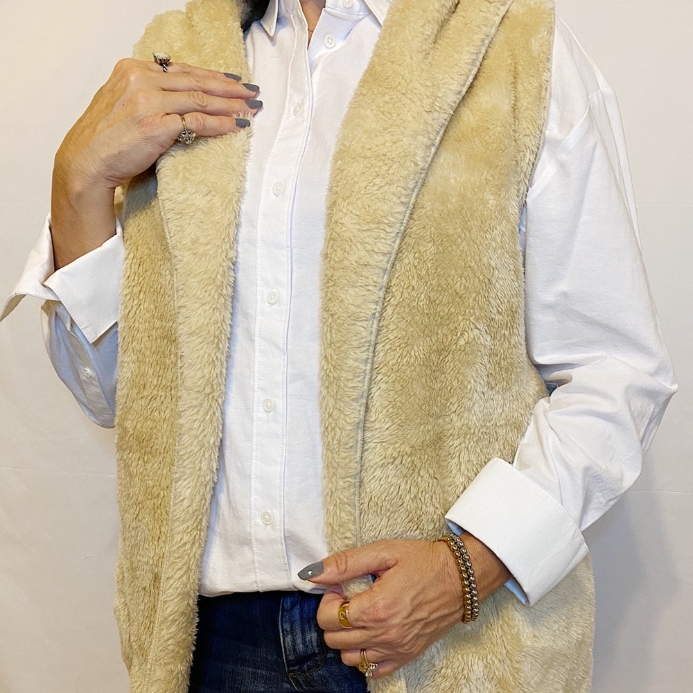 Faux fur vest